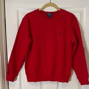 Ralph Lauren Kids Vibrant Red Crewneck Sweatshirt